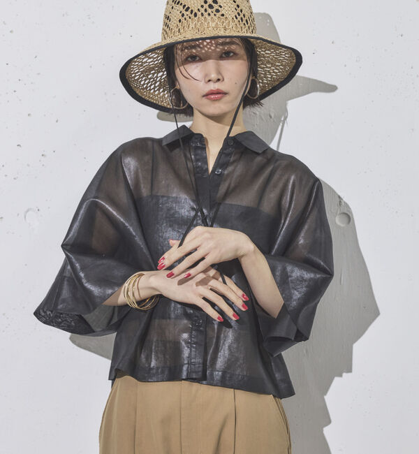 Doux archives「シアーチンツドルマンシャツ」|シャツ・ブラウス|