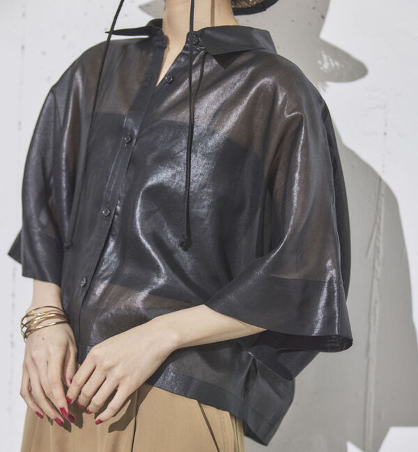 Doux archives「シアーチンツドルマンシャツ」|シャツ・ブラウス|