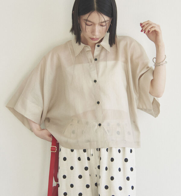 Doux archives「シアーチンツドルマンシャツ」|シャツ・ブラウス|