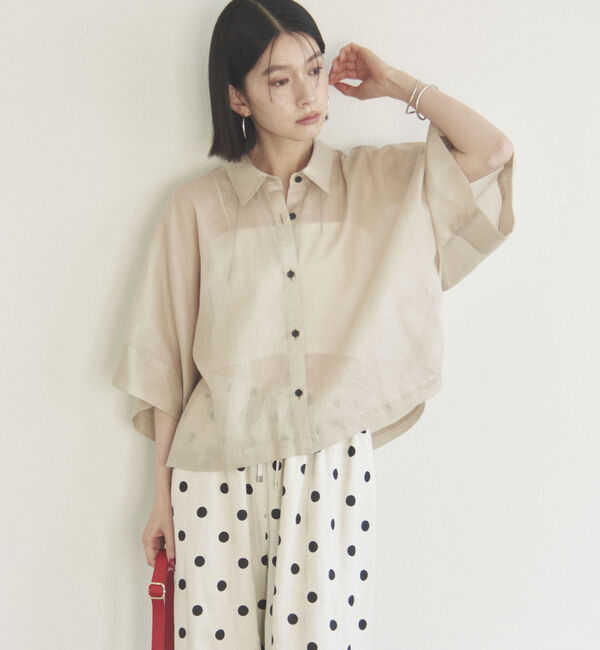 Doux archives「シアーチンツドルマンシャツ」|シャツ・ブラウス|