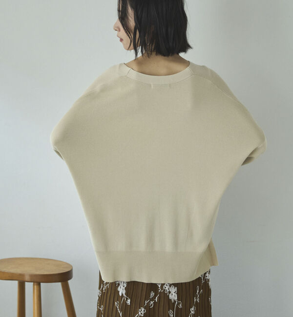 Doux archives「ゴム編みサイドスリットカーディガン」|カーディガン|