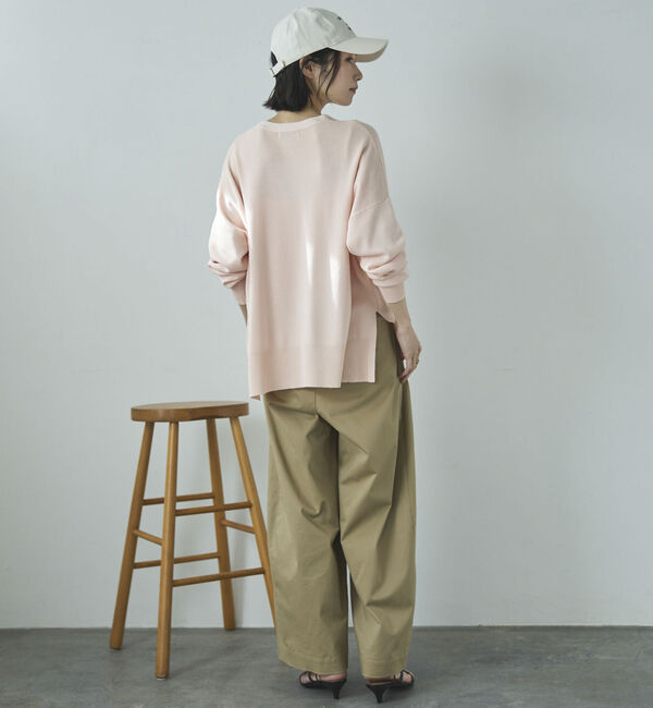 Doux archives「ゴム編みサイドスリットカーディガン」|カーディガン|