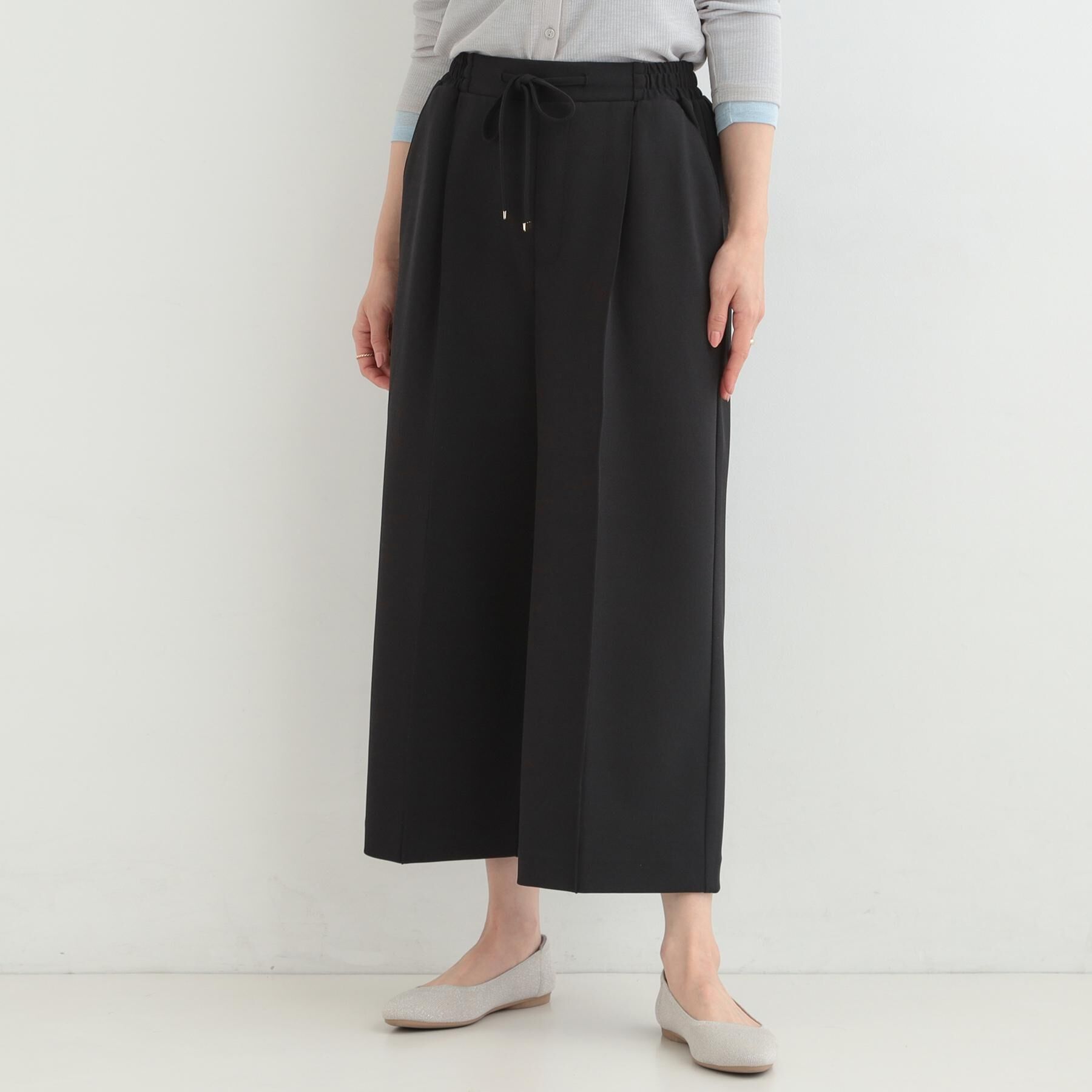 SHOO･LA･RUE「【S-LL/着丈選べる/洗濯後しわになりにくい】スマートに見えるイージーワイドパンツ」|その他|