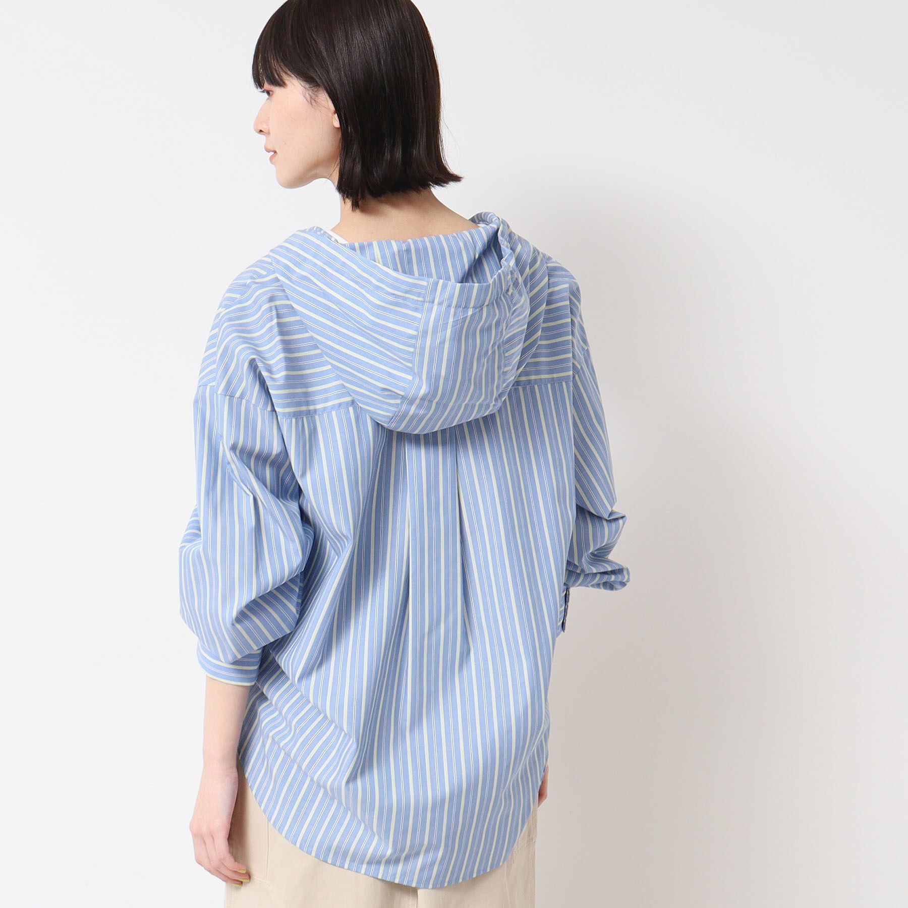 Dessin「【洗える・4サイズ展開】フーデットブラウス（XS～L）」|シャツ・ブラウス|