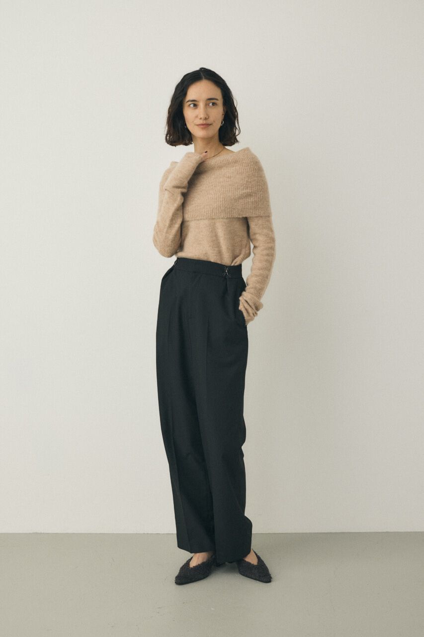 MOUSSY「ワイドパンツ　リサイクルポリエステル&times;レーヨン混」|その他|