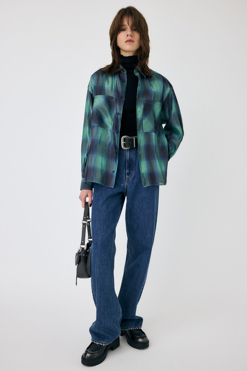 MOUSSY「MIX CHECK ルーズシャツ」|シャツ・ブラウス|