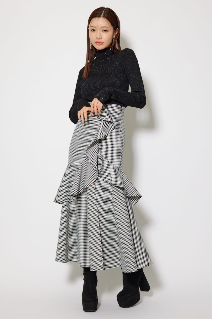 rienda「フリルスリットハイウエストスコートショートパンツ」|その他|