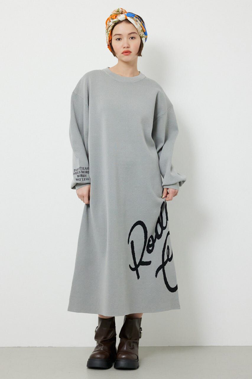 RODEO CROWNS「マキシロゴニットワンピース」|ワンピース|