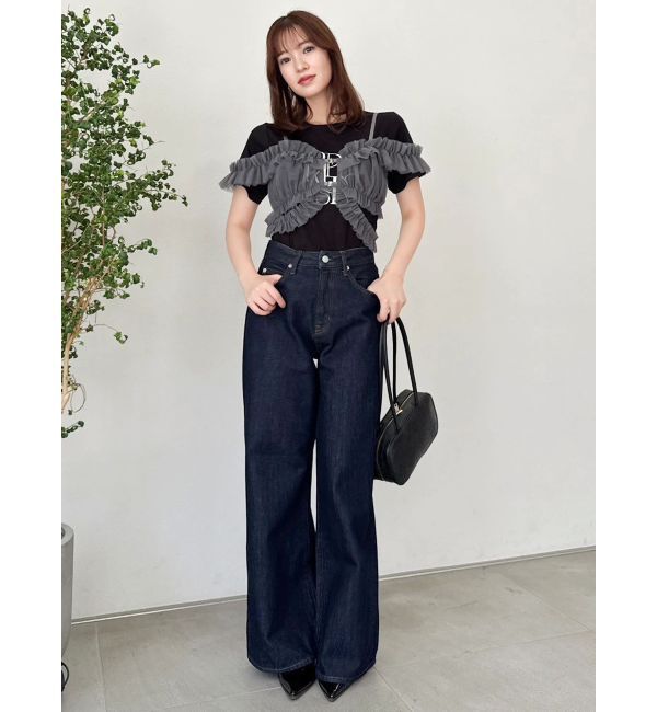 dazzlin「スラッカーデニムパンツ」|デニム|