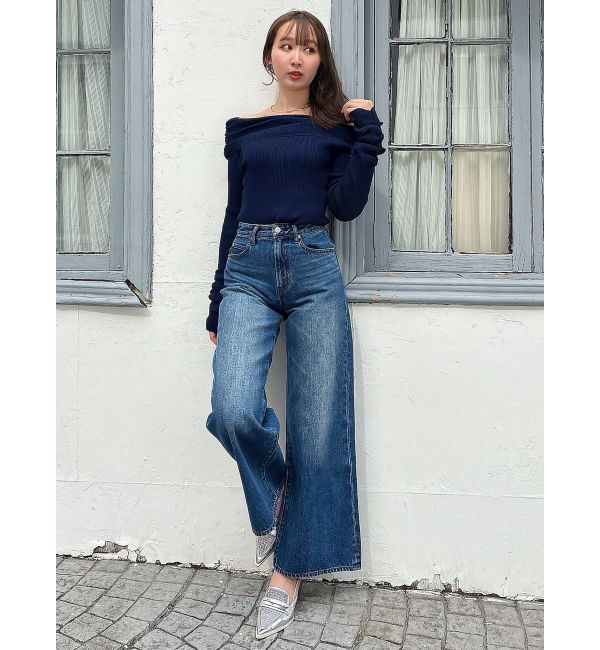 dazzlin「スラッカーデニムパンツ」|デニム|