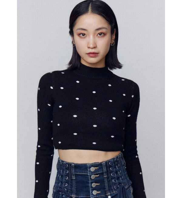 EMODA「ハイネッククロップニット」|ニット・セーター|