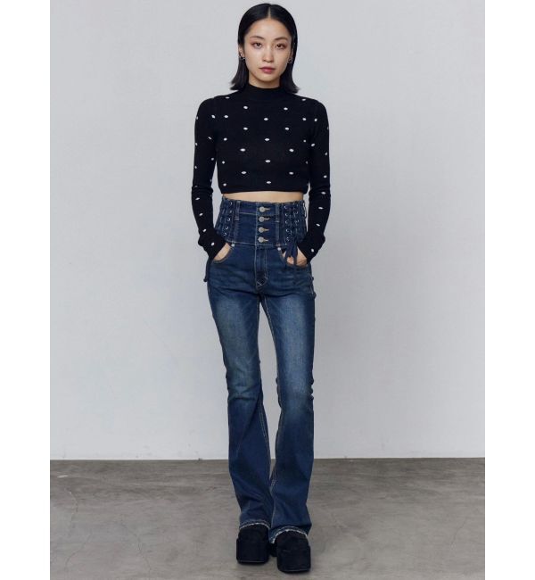 EMODA「ハイネッククロップニット」|ニット・セーター|