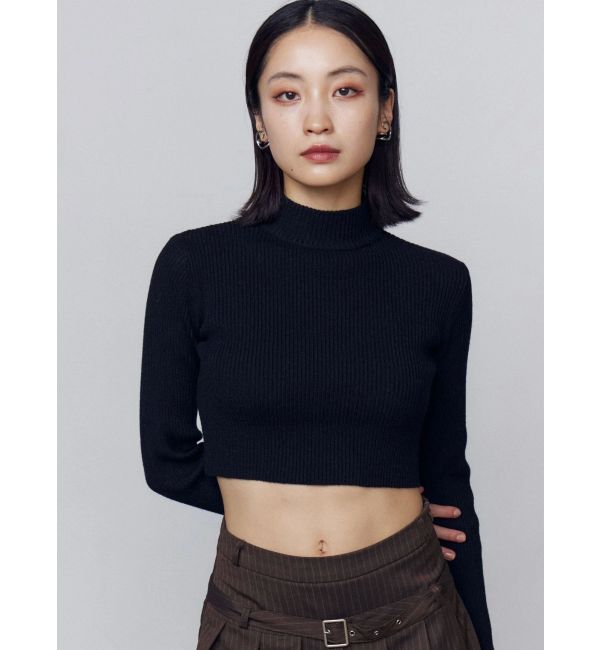 EMODA「ハイネッククロップニット」|ニット・セーター|