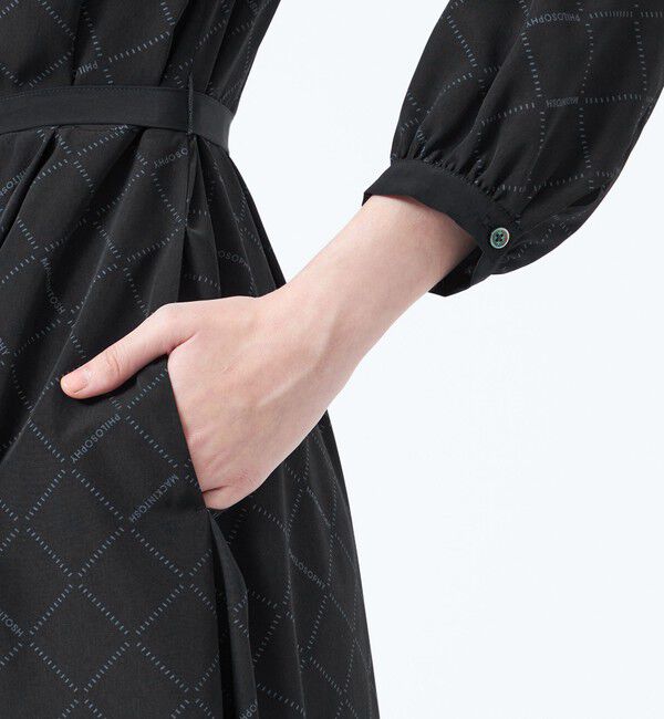 MACKINTOSH PHILOSOPHY「レタリングジオメトリープリントワンピース」|ワンピース|