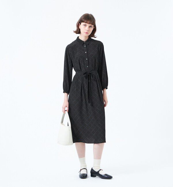 MACKINTOSH PHILOSOPHY「レタリングジオメトリープリントワンピース」|ワンピース|