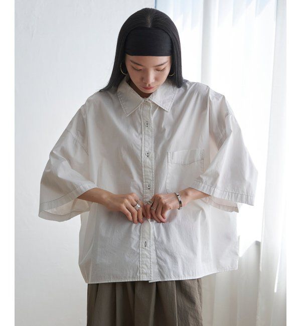 Lbc with Life「タイプライターハンソデＢＯＸシャツ」|シャツ・ブラウス|