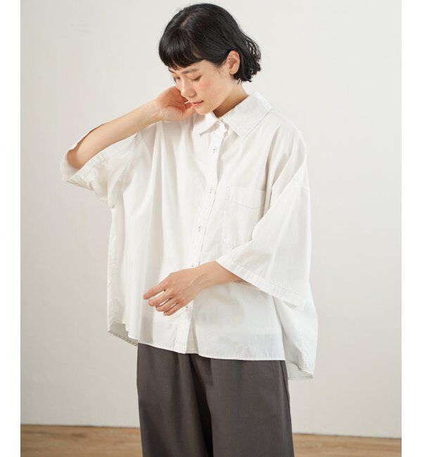 Lbc with Life「タイプライターハンソデＢＯＸシャツ」|シャツ・ブラウス|