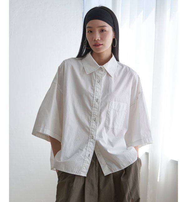 Lbc with Life「タイプライターハンソデＢＯＸシャツ」|シャツ・ブラウス|