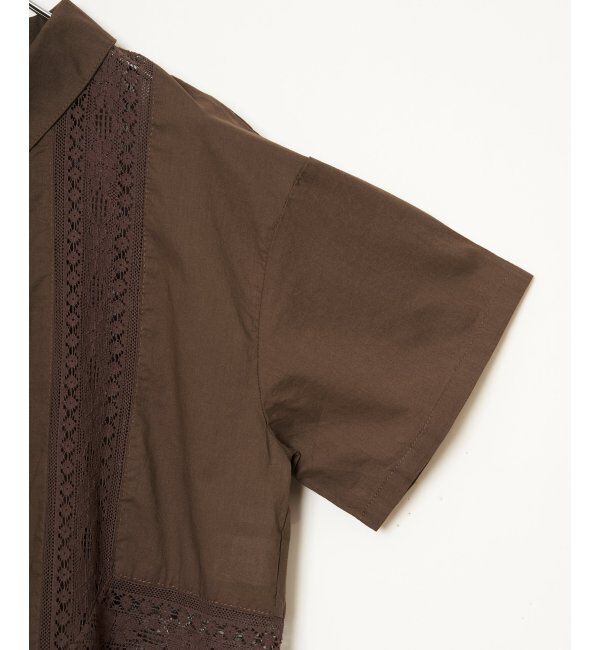 Lbc with Life「レース切り替えシャツ」|シャツ・ブラウス|