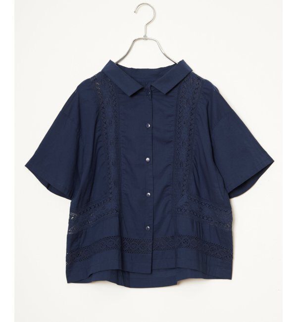 Lbc with Life「レース切り替えシャツ」|シャツ・ブラウス|