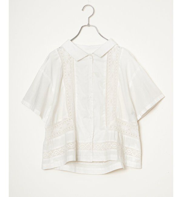 Lbc with Life「レース切り替えシャツ」|シャツ・ブラウス|