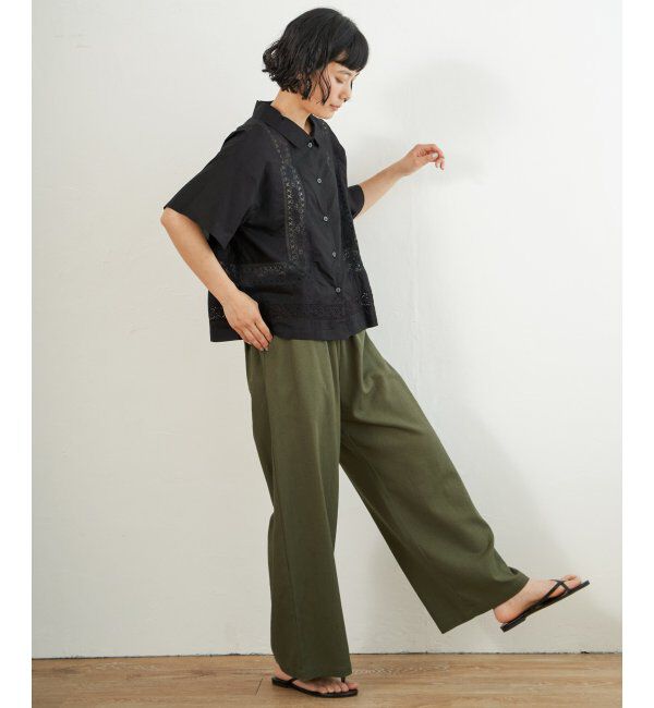 Lbc with Life「レース切り替えシャツ」|シャツ・ブラウス|