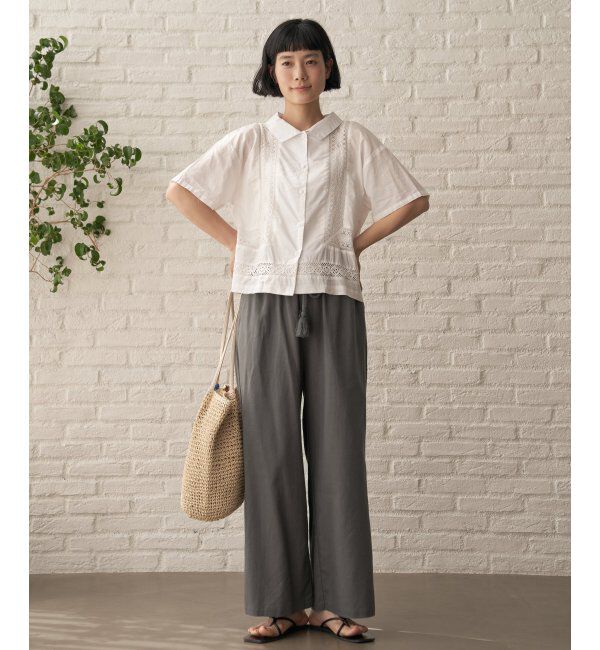 Lbc with Life「レース切り替えシャツ」|シャツ・ブラウス|