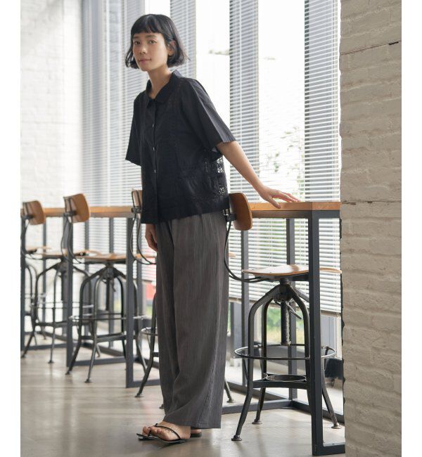 Lbc with Life「レース切り替えシャツ」|シャツ・ブラウス|