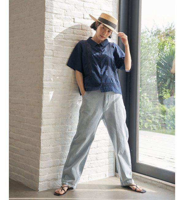 Lbc with Life「レース切り替えシャツ」|シャツ・ブラウス|