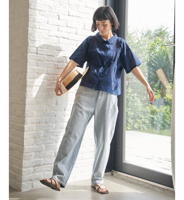 Lbc with Life「レース切り替えシャツ」|シャツ・ブラウス|