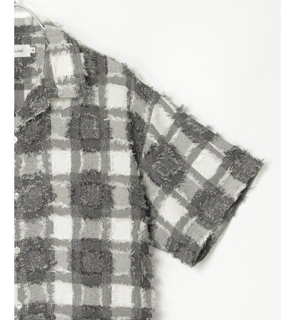 VENCE share style「スクエアジャガード半袖シャツ」|シャツ・ブラウス|