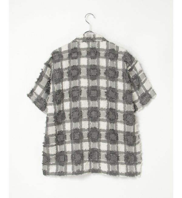 VENCE share style「スクエアジャガード半袖シャツ」|シャツ・ブラウス|