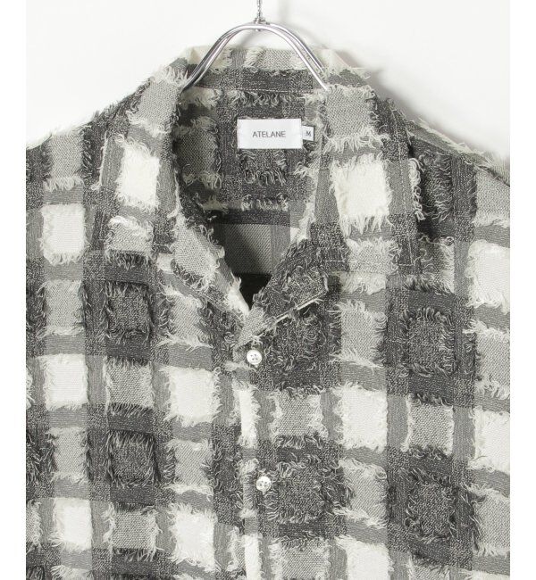 VENCE share style「スクエアジャガード半袖シャツ」|シャツ・ブラウス|