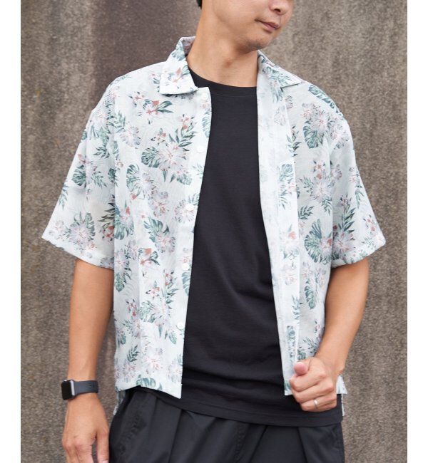 VENCE share style「シアーメッシュシャツ」|シャツ・ブラウス|オフホワイト