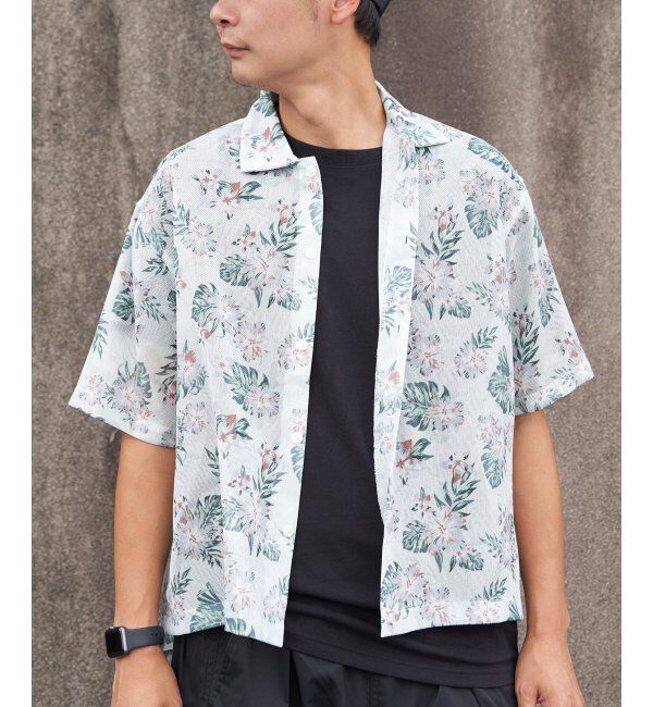 VENCE share style「シアーメッシュシャツ」|シャツ・ブラウス|