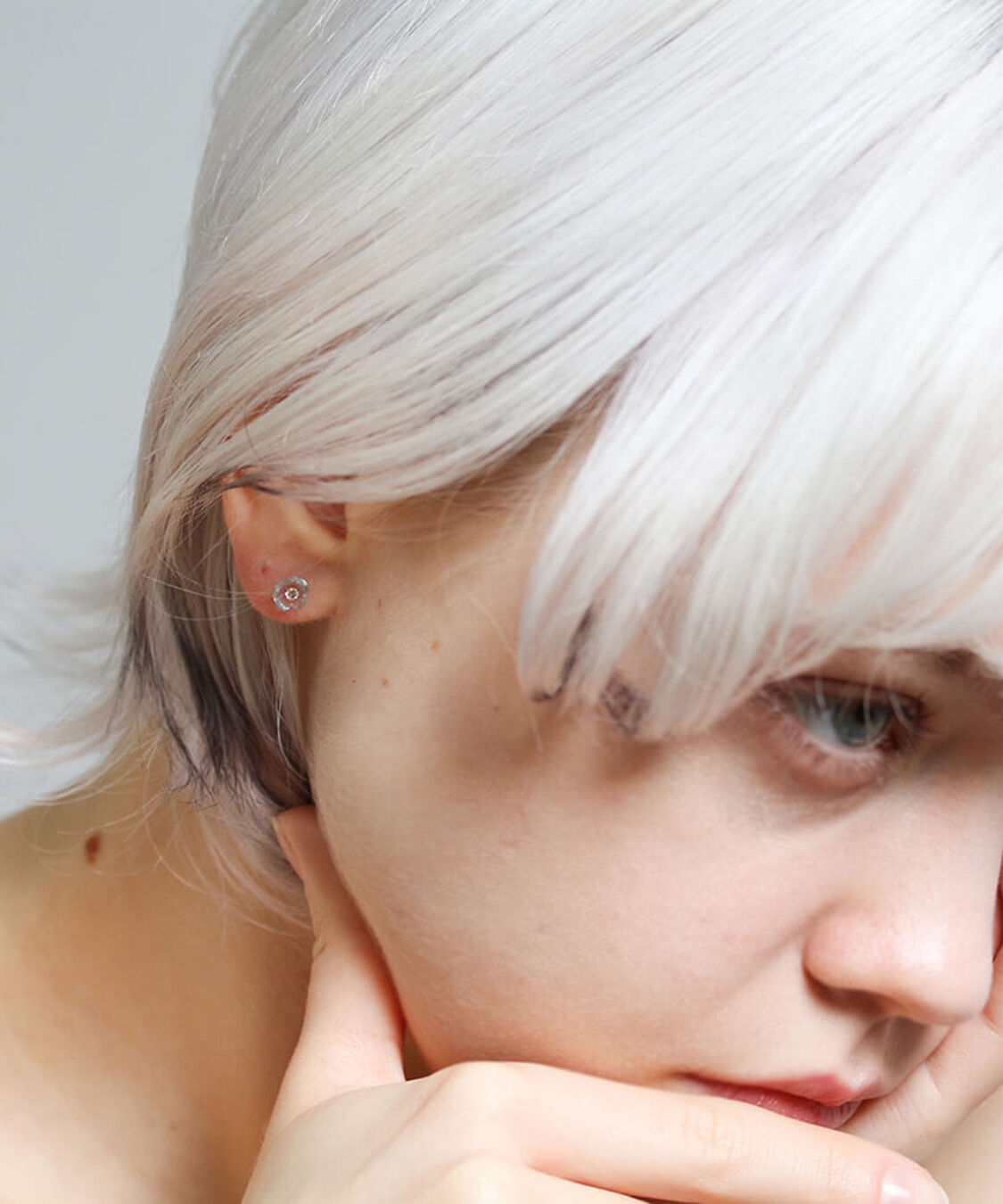  「ホワイトトパーズ / スカイブルートパーズ  ピアス | K10YG  〈Web限定〉」|ピアス|