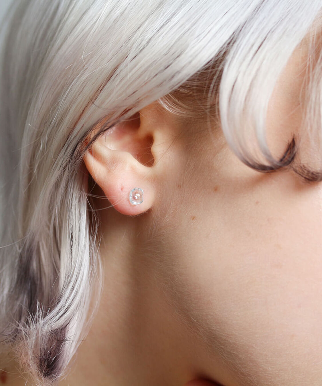  「ホワイトトパーズ / スカイブルートパーズ  ピアス | K10YG  〈Web限定〉」|ピアス|