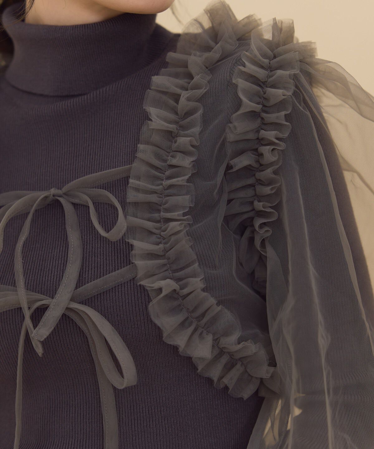 REDYAZEL「チュールボレロニット＆プルオーバーセット」|ニット・セーター|