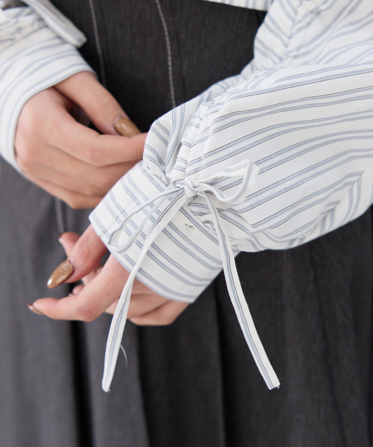 REDYAZEL「ドロストストライプシャツ」|シャツ・ブラウス|