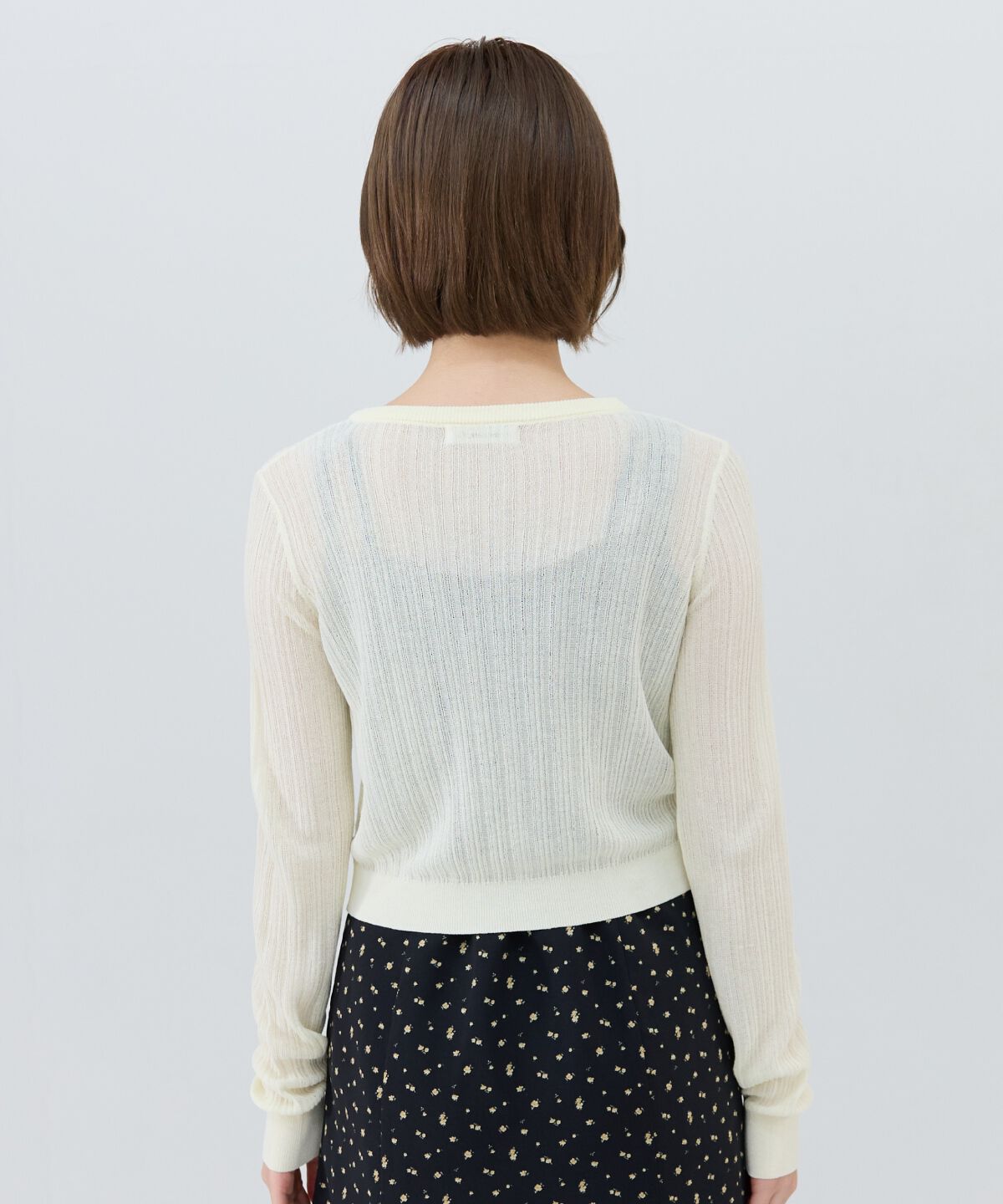 REDYAZEL「ハートボタンシアーカーディガン」|カーディガン|