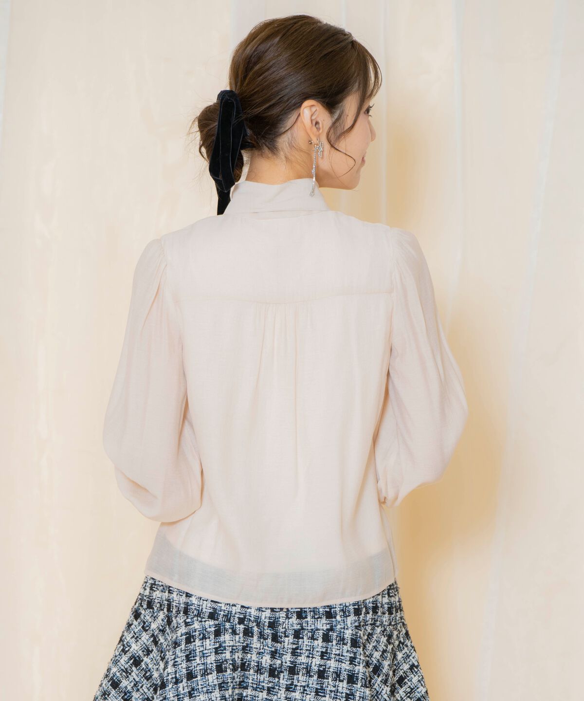 WILLSELECTION「リボンタイギャザーブラウス」|シャツ・ブラウス|