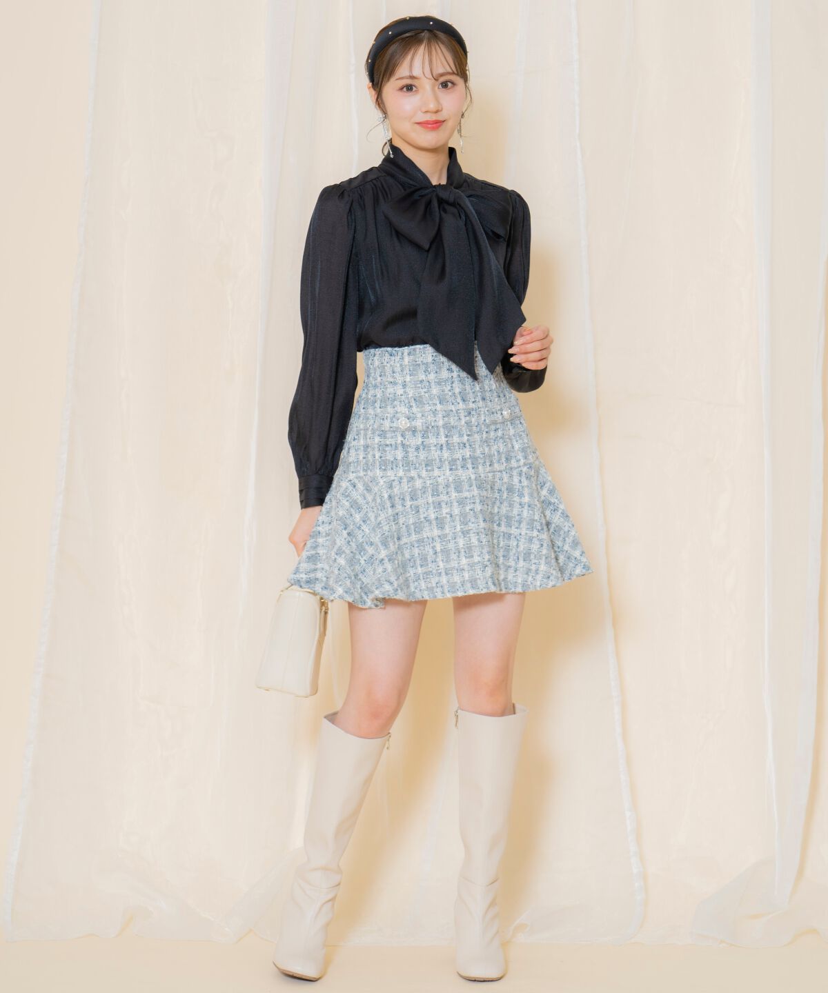 WILLSELECTION「リボンタイギャザーブラウス」|シャツ・ブラウス|