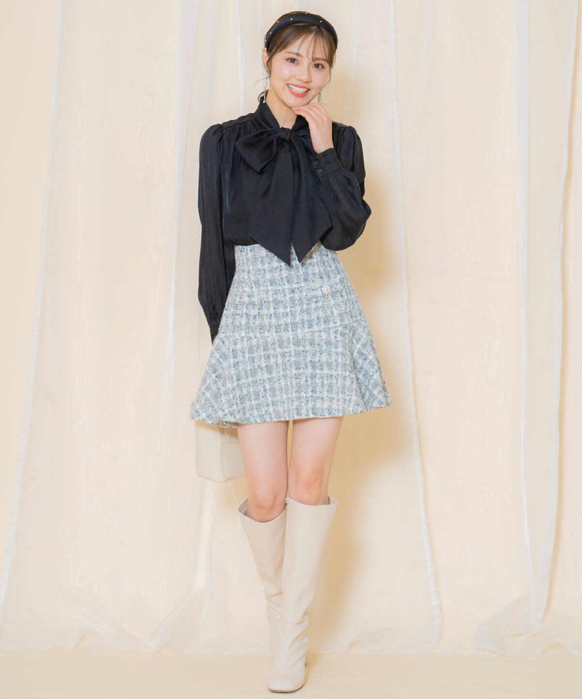 WILLSELECTION「リボンタイギャザーブラウス」|シャツ・ブラウス|