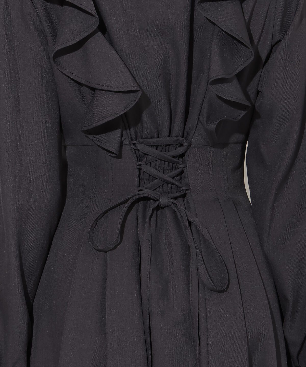 WILLSELECTION「ラッフルフリルタックウエストシャツワンピース」|ワンピース|