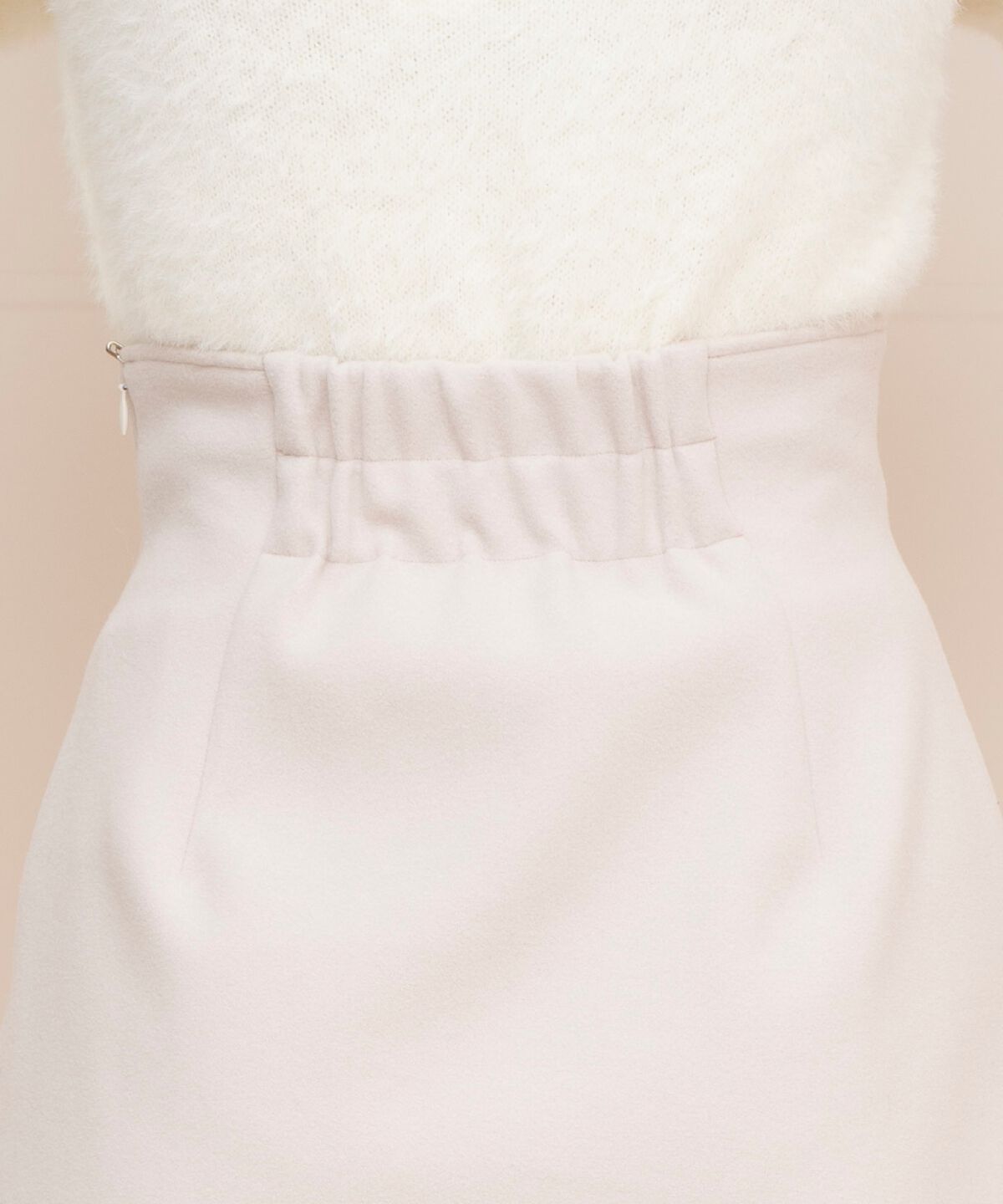 WILLSELECTION「ゴールドボタンアシメミニスカート」|台形|