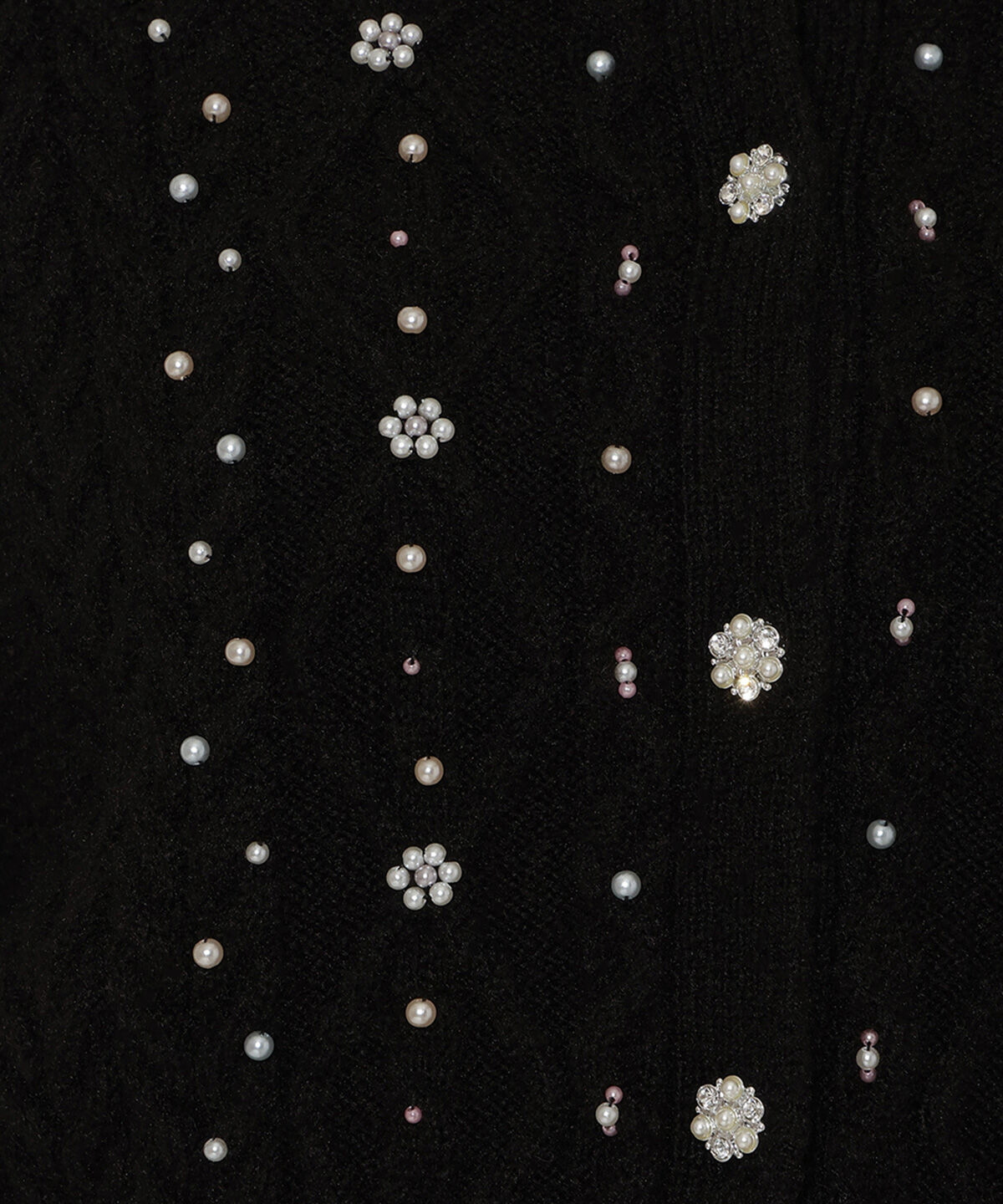 WILLSELECTION「パール付きケーブルカーディガン」|カーディガン|