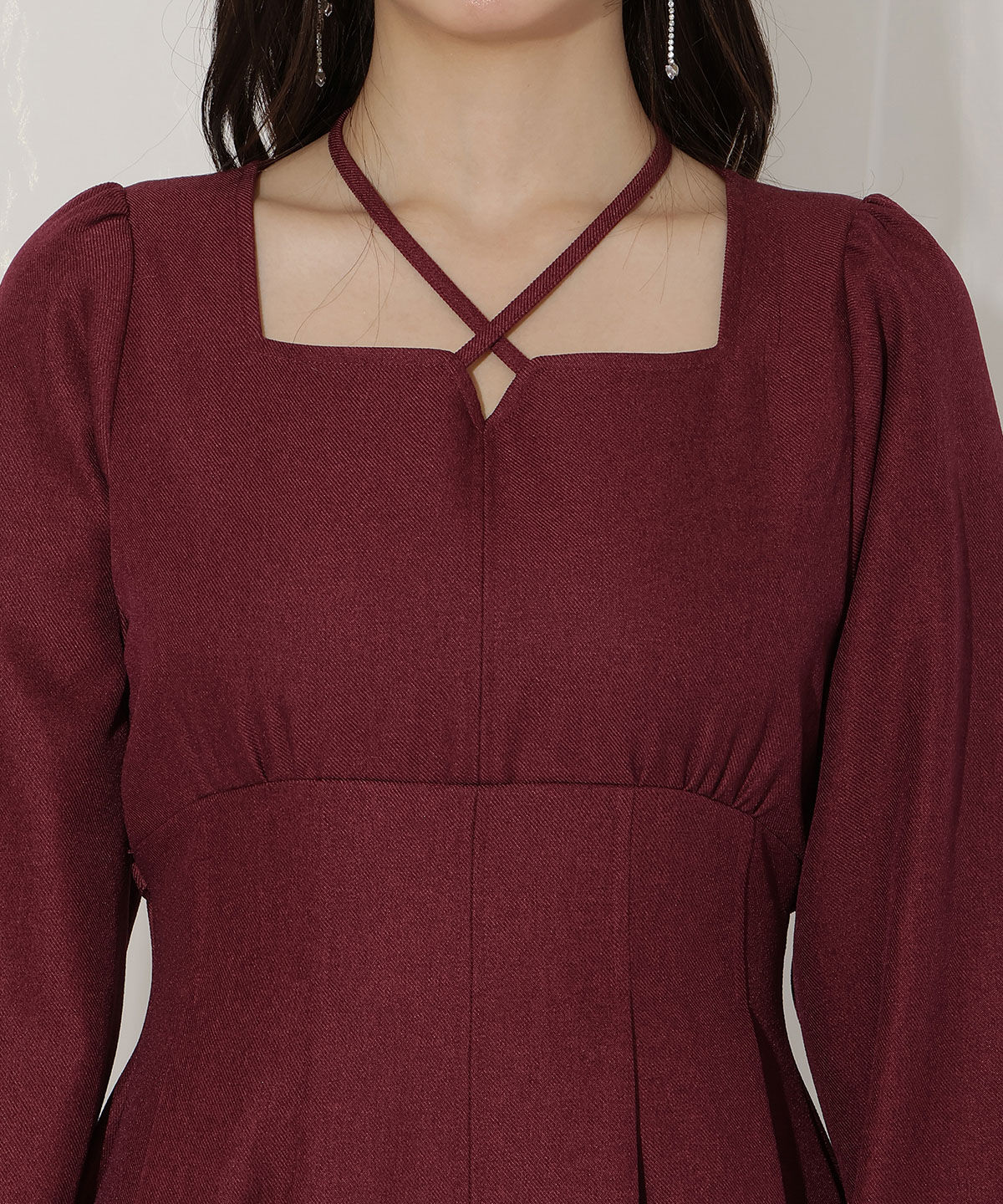 WILLSELECTION「クロスネックフレアワンピース」|ワンピース|