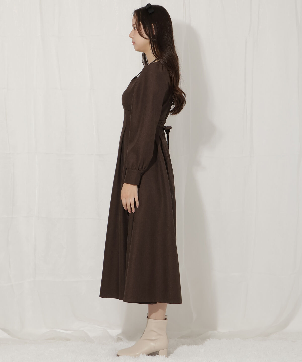WILLSELECTION「クロスネックフレアワンピース」|ワンピース|