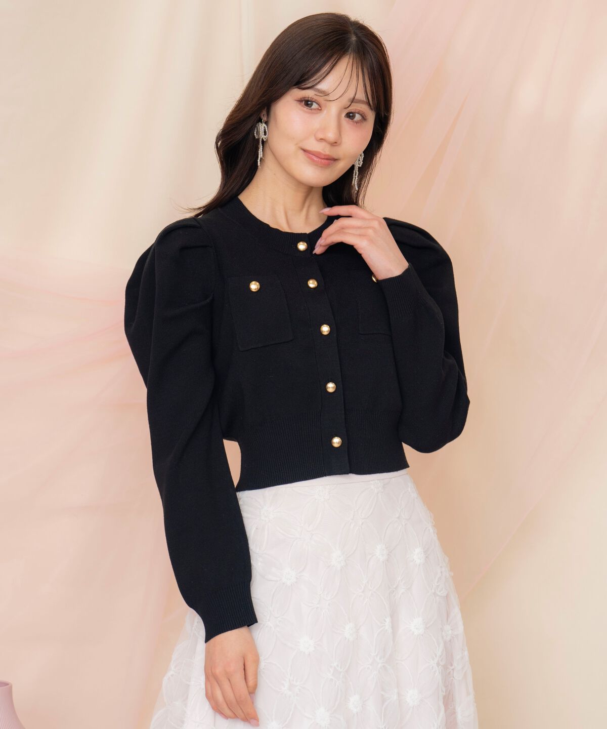 WILLSELECTION「ポケットデザインタックスリーブカーディガン」|カーディガン|