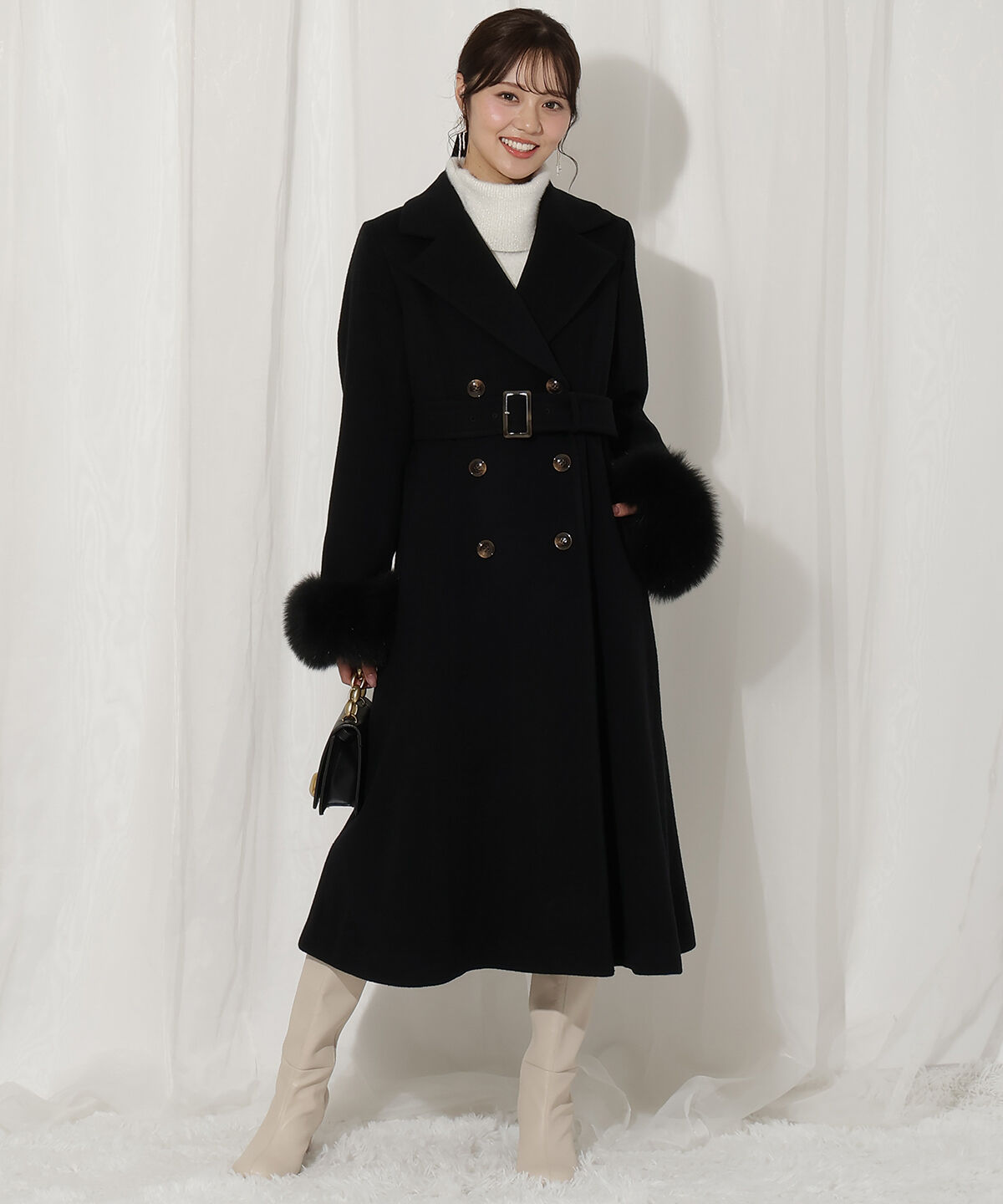 WILLSELECTION「FOXファー付きウールコート」|その他|